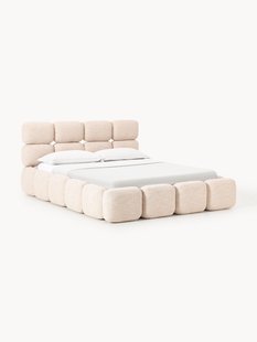 Gestoffeerd bed Tayla van boucl&eacute;