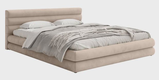 Gestoffeerd bed Alvaro chenille 180 x 200 met beddengoedcontainer | NADUVI Collection Gestoffeerd bed Alvaro chenille 180 x 200 met beddengoedcontainer | NADUVI Collection