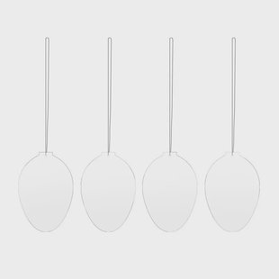 Cooee Design Easter Deco ei paasdecoratie 4-pack White