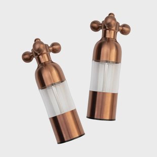 Vargen & Thor Axia zout- en pepermolen set Matkoper