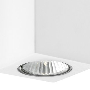 Nova Luce Nevio - plafondverlichting - 7 x 7 x 17 cm - wit gips