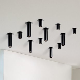 Nova Luce Giacomo - inbouwspot - 155 x 155 mm, 158 x 158 mm inbouwmaat - zwart