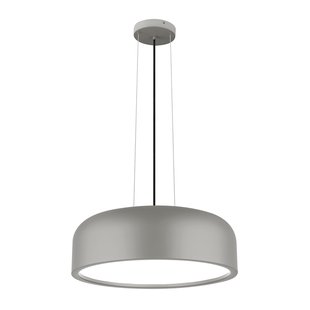 Nova Luce Perleto - hanglamp - Ø 48 x 133 cm - grijs