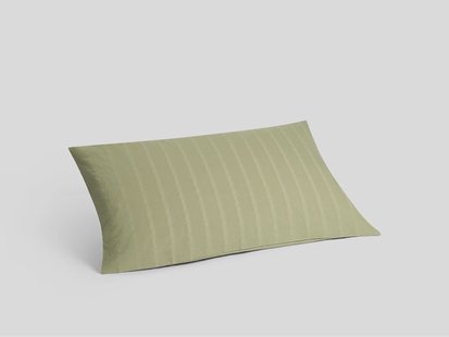 Yumeko Kussensloop seersucker katoen willow green 40x80 100% biologisch katoen, seersucker geweven