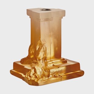 Kosta Boda Rocky Baroque kandelaar 150 mm Amberkleurige waas