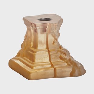 Kosta Boda Rocky Baroque kandelaar 95 mm Amberkleurige waas