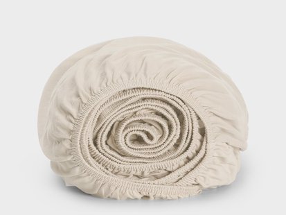 Yumeko Kinderhoeslaken jersey sunrise white 70x145x15 100% regeneratief biologisch katoen, jersey katoen (gebreid)