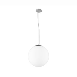 Nova Luce Nevoso - hanglamp - Ø 30 x 130 cm - opaal