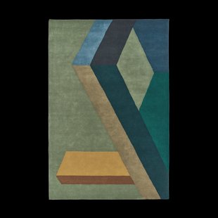 NJRD ASPEKT wollen vloerkleed Pavilion Petroleum 250x350 cm