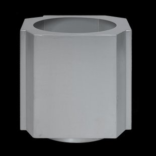 Louise Roe Funki pot L 52 cm Brushed Aluminium