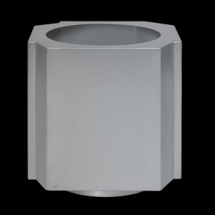 Louise Roe Funki pot XL 70 cm Brushed Aluminium