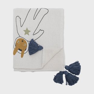 Bloomingville Space plaid 130x160 cm Wit