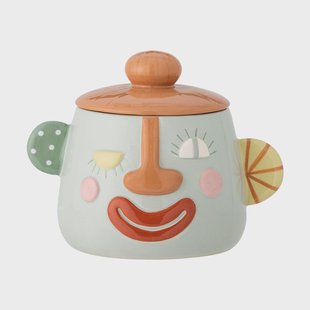 Bloomingville Sylvie pot met deksel Ø12 cm Multi