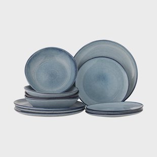 Bloomingville Sandrine servies 12-delig Blauw