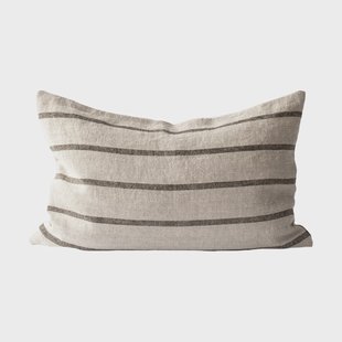 Tell Me More Melvin kussenhoes 40x60 cm Taupe stripe