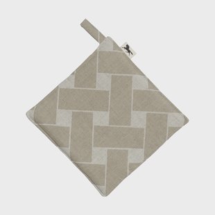 Almedahls Korg XL pannenlap 23x23 cm Natuur-taupe