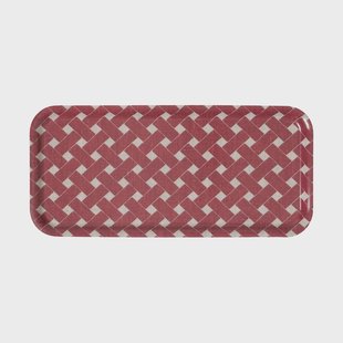 Almedahls Korg dienblad 15x32 cm Rood