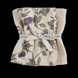 Garbo&Friends Plum Muslin hydrofiele doek klein 2-delig 60x60 cm