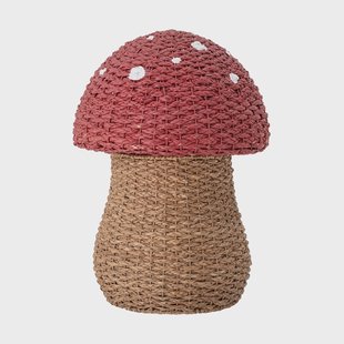 Bloomingville Corintha opbergmand met deksel Ø43x61 cm Rood