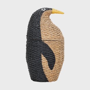 Bloomingville Tazia opbergmand met deksel Ø37x69 cm Zwart