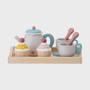 Bloomingville Gentrim speelgoedservies Grey