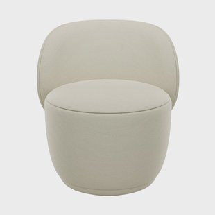 blomus Kuon fauteuil met draaifunctie Boucla beige