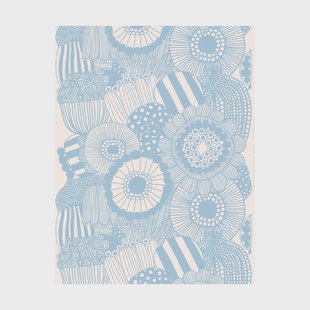 Marimekko Siirtolapuutarha stof Beige-blauw