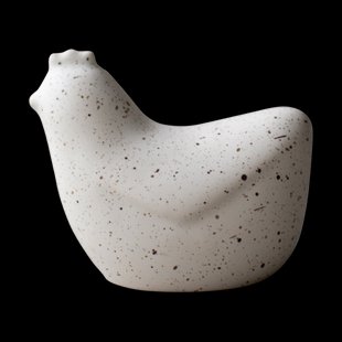 DBKD Mini kippen 8 cm White dot