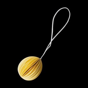 DBKD Ovoid paashanger papier small 4 cm Yellow