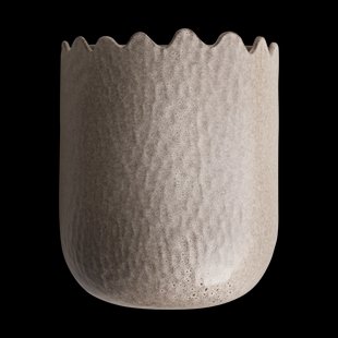 DBKD Flowery wandpot 24 cm Beige