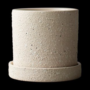 DBKD Grow pot Ø10 cm met schotel Creme structure