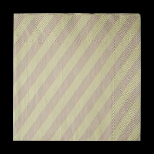 DBKD Stripe papieren servet 33x33 cm 20-pack Yellow