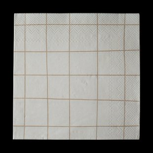 DBKD Square papieren servet 33x33 cm 20-pack Creme