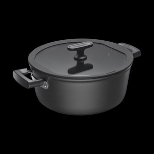 Fiskars Hard Face pan met deksel Ceratec Superior 5 L