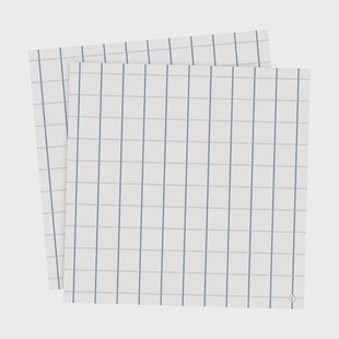 ERNST Ernst servet geruit 33x33 cm 20-pack Lichtblauw-lichtblauw