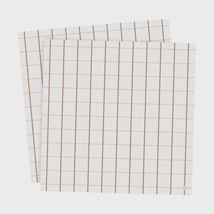 ERNST Ernst servet geruit 33x33 cm 20-pack Caramel-caramel