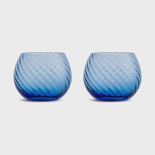 Byon Opacity waterglas 22 cl 2-pack Blauw Byon Opacity waterglas 22 cl 2-pack Blauw
