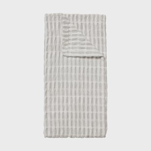 Broste Copenhagen Folke theedoek 50x70 cm 2-pack Fungi grey-natural