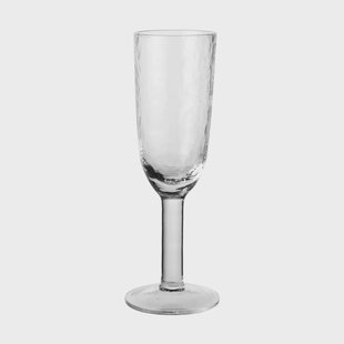 Broste Copenhagen Hammered champagneglas 20 cl Helder
