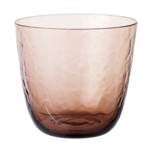 Broste Copenhagen Hammered tumbler 15 cl Bruin