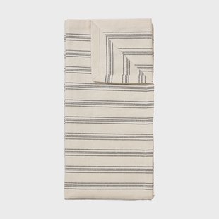 Broste Copenhagen Karl theedoek 50x70 cm Black-natural