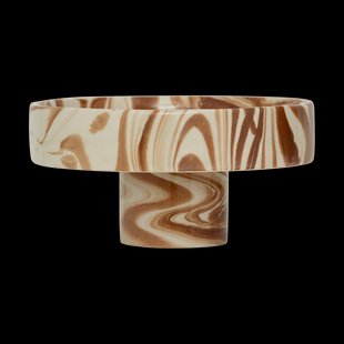 URBAN NATURE CULTURE Moon decoratieschaal Ø26 cm Bruin-wit