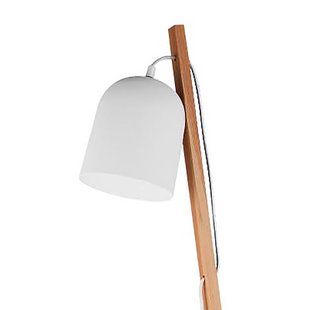 Nova Luce Mutanti - staanlamp - 160 cm - wit en bruin