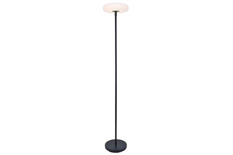 Lutec Pops - vloerlamp met zonnenpaneel - 30 x173,5 cm - IP54 - zwart
