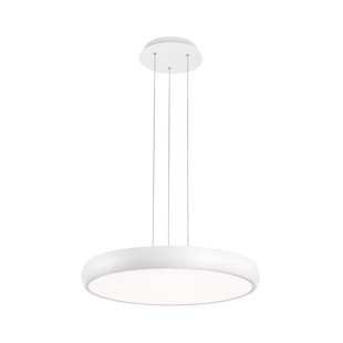 Nova Luce Gap - hanglamp - Ø 51 x 120 cm - 50W LED incl. - wit