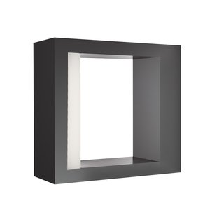 Nova Luce Lugo - buiten wandlamp - 6 x 15 x 16 cm - 10W LED incl. - IP54 - donkergrijs