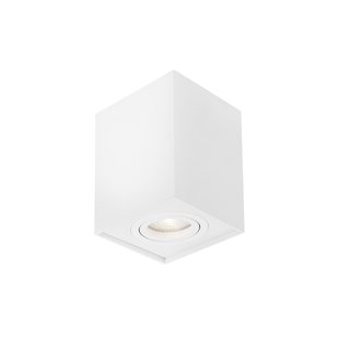 Nova Luce Rende - opbouwspot - 9,6 x 9,6 x 12,5 cm - wit