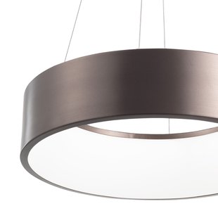 Nova Luce Rando - hanglamp - Ø 45 x 120 cm - 32W dimbare LED incl. - donkergrijs