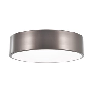 Nova Luce Finezza - plafondverlichting - Ø 45 x 11 cm - donkergrijs