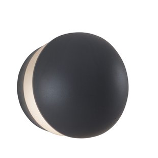 Nova Luce Agile - buiten wandlamp - Ø 15 x 12 cm - 13W LED incl. - IP54 - donkergrijs